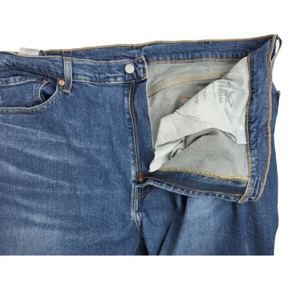 Levi's 505 Jeans‎ Mens 42x29 Relaxed Straight Leg Medium Wash Denim